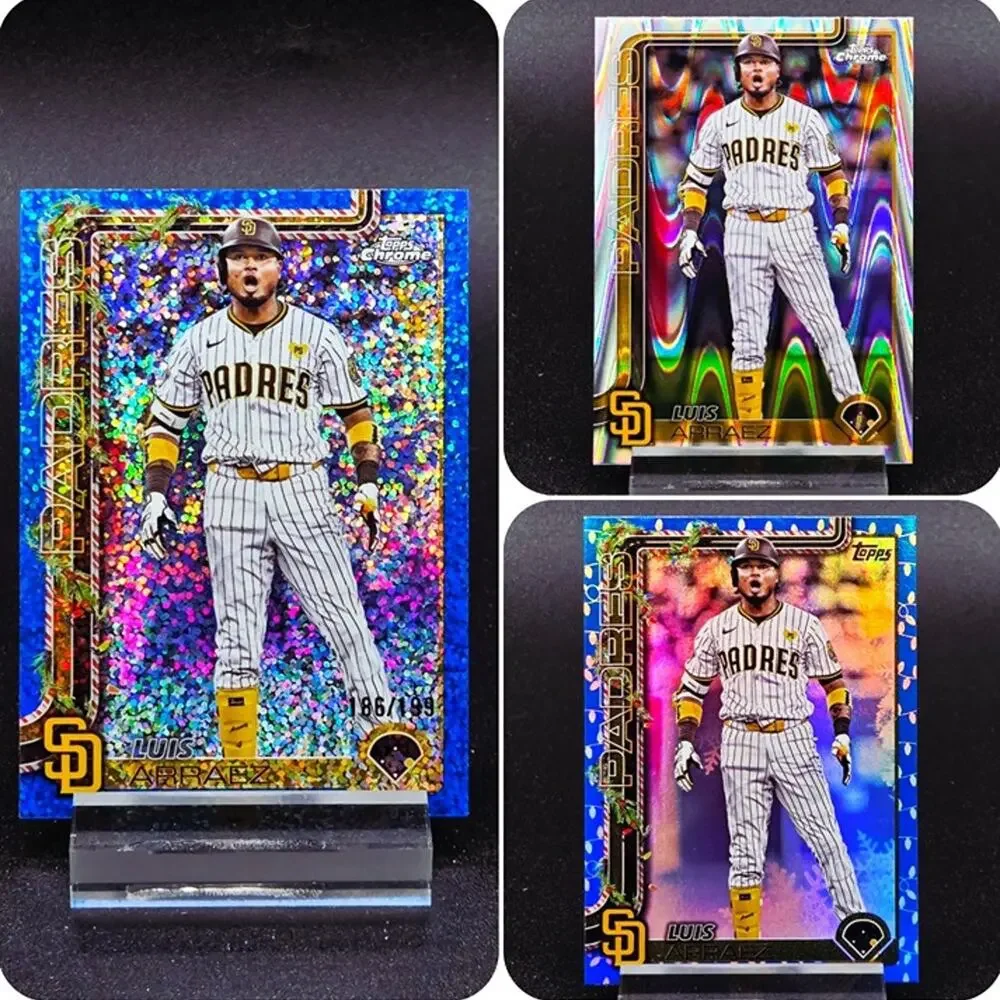 Luis Arráez Topps Chrome Holiday Lights Sparkle /199 Giants and Padres Star